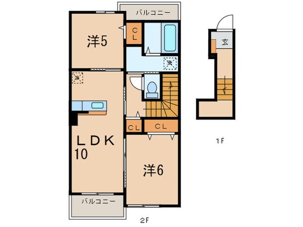 アミティエⅢの物件間取画像